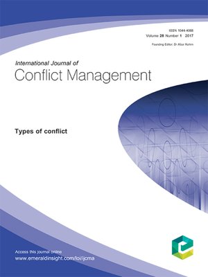 cover image of International Journal of Conflict Management, Volume 28, Number 1